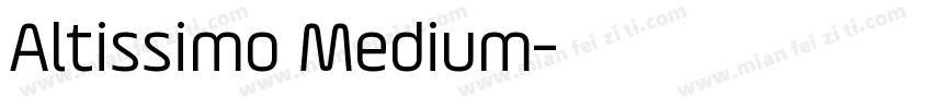 Altissimo Medium字体转换